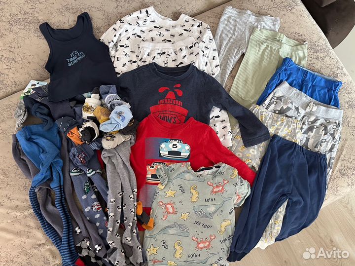 Пакет вещей для мальчика 1,5-2 года
