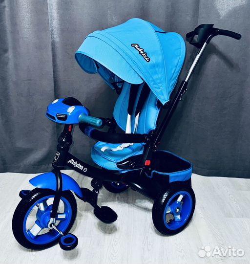 Велосипед коляска с ручкой