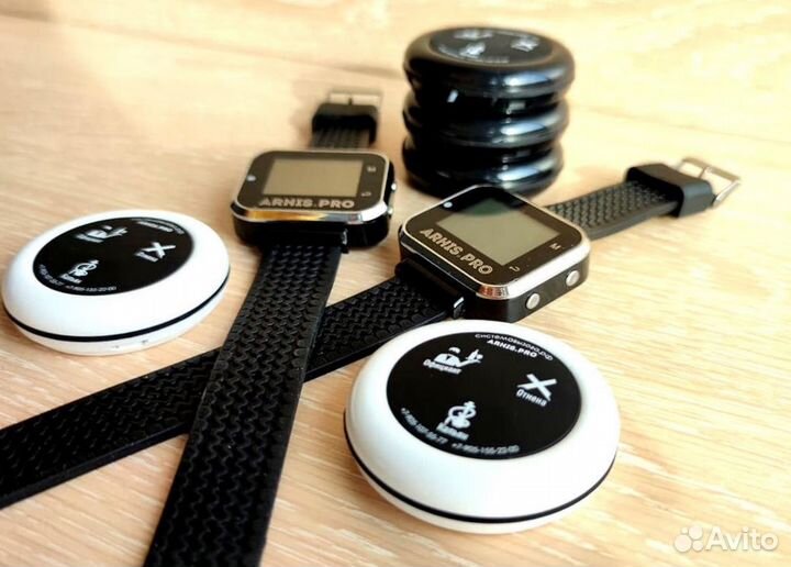 Кнопка вызова персонала, официанта, часы-пейджер