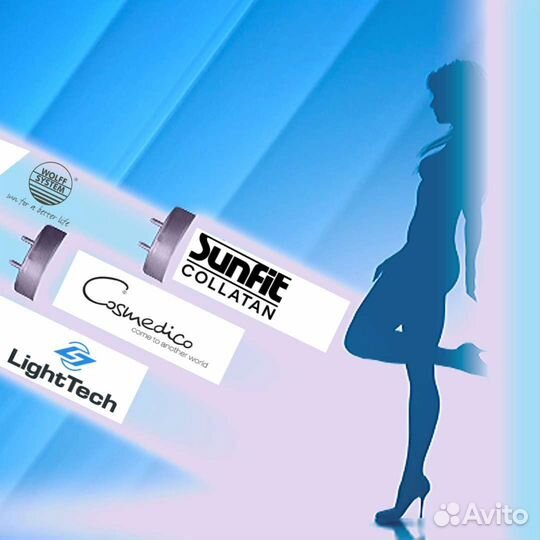 Солярий Новые лампы Vertical, MegaLux, Rubino