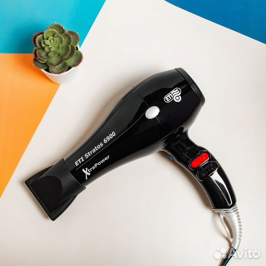 Фен ETI Stratos 6900 Xtrapower, черный