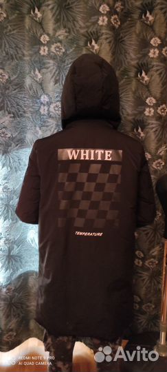 Пальто зимнее для подростка OFF-white