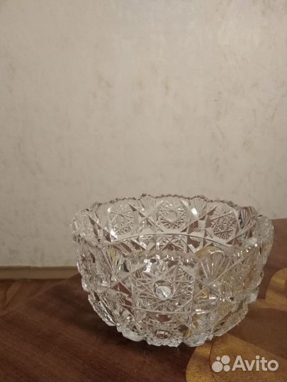 Конфетница хрустальная Богемия