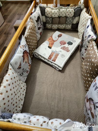 Бортики в детскую кроватку бу