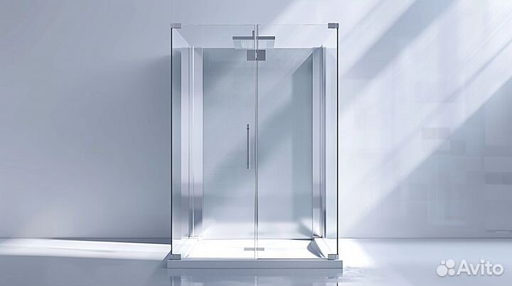 Стеклянное ограждение для душевой кабины