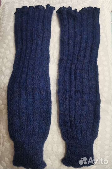 Гетры темно синие шерстяные