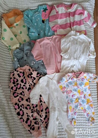 Пакет вещей на девочку 0-6 мес