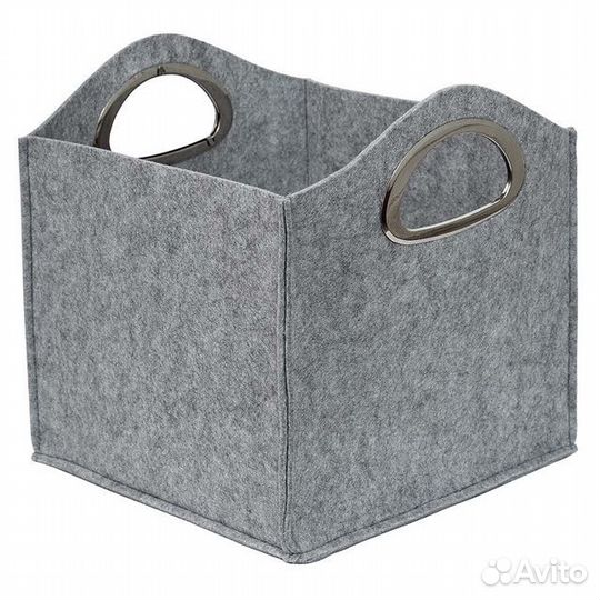 Короб для хранения eva home silver с ручками 310х310х320мм 24л