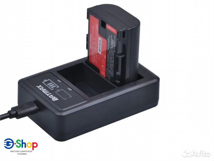 Зарядное Batmax на 2x слота акб Canon LP-E6