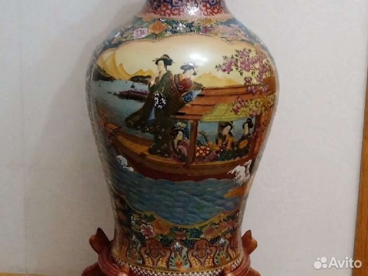 Ваза напольная высокая китайская