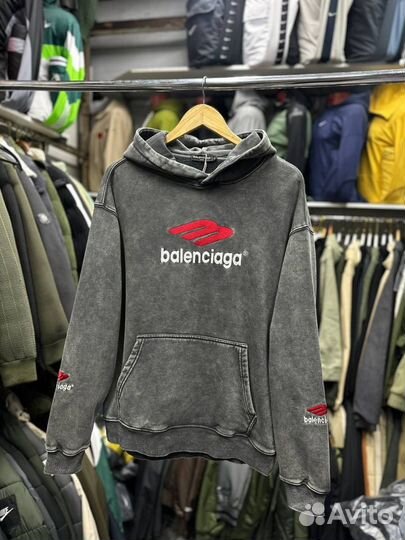 Худи balenciaga с начёсом