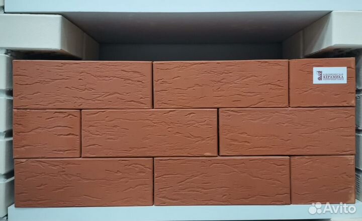 Кирпич облицовочный persik с накатом 1,4 нф