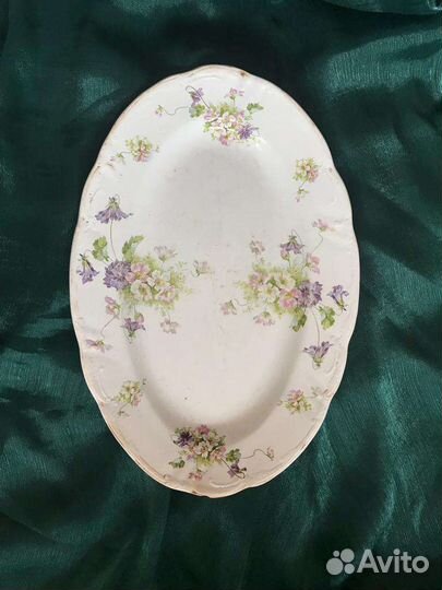 Блюдо старинное, работы Кузнецова.Рмееры39