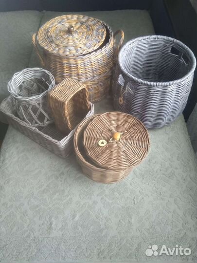 Корзина плетёная