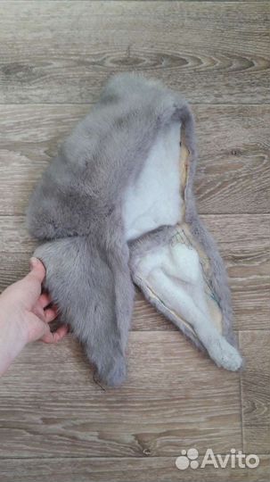 Мех норки голубой воротник