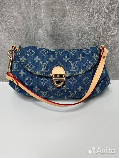 Сумка Louis vuitton mini pleaty denim