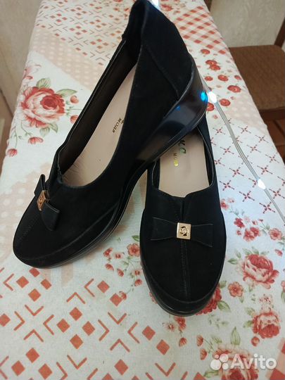 Туфли замша 39