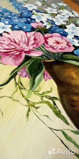 Картина маслом на холсте цветы