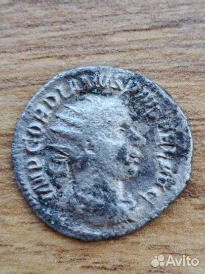 Римская серебряная монета Гордиан III