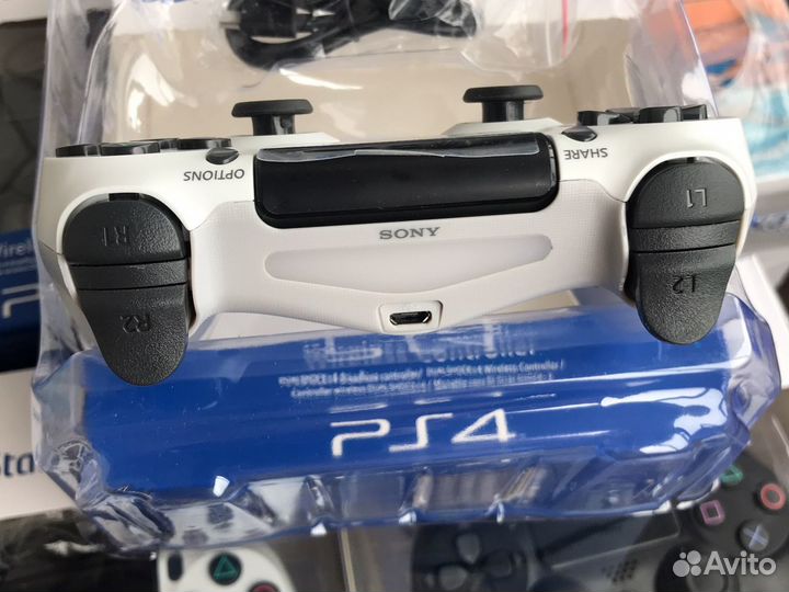 Джойстик для PS4 белый