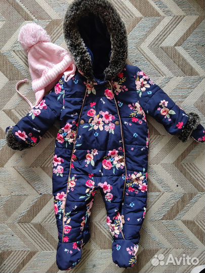 Зимний комбинезон mothercareдля девочки 74