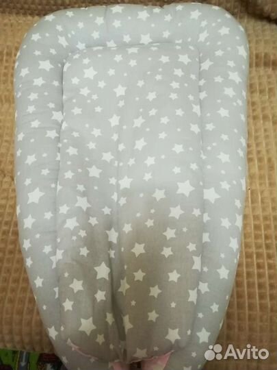 Кокон для новорожденных+анатомическая подушечка