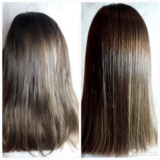 Кератиновое выпрямление волос