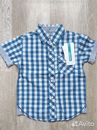 Новая рубашка на кнопках futurino 110 р
