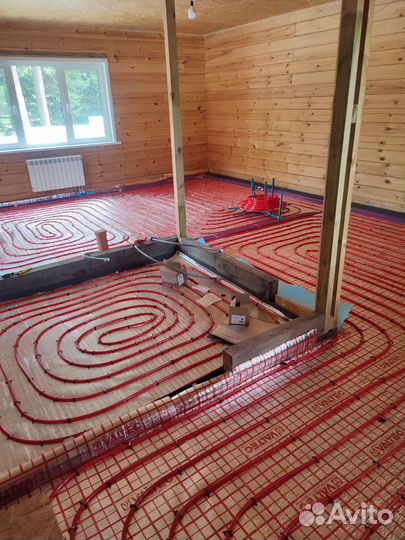 Теплый пол, монтаж теплого пола. Лучевая система