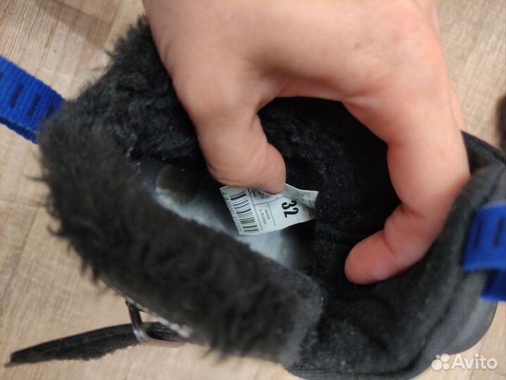 Детские лыжи 130 + ботинки 32 + палки