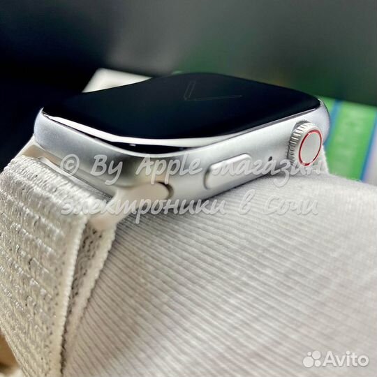Apple Watch 9 45m (экран без рамок, silver нейлон)