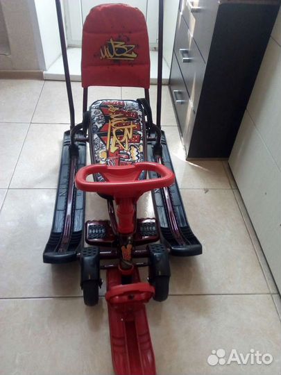 Снегокат с колесами