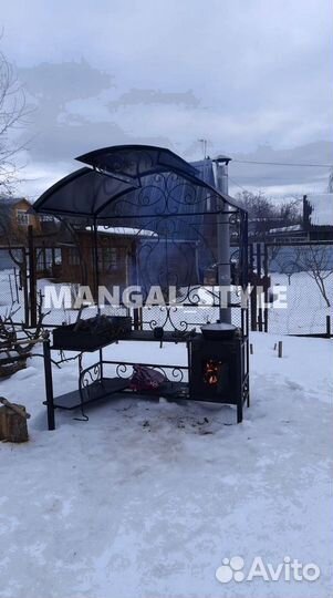 Мангал с крышей
