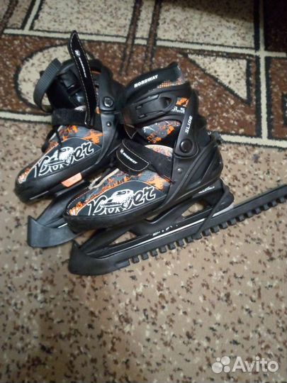 Коньки детские раздвижные 31 36