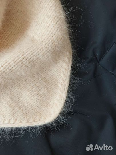 Шапка и косынка из пуха норки