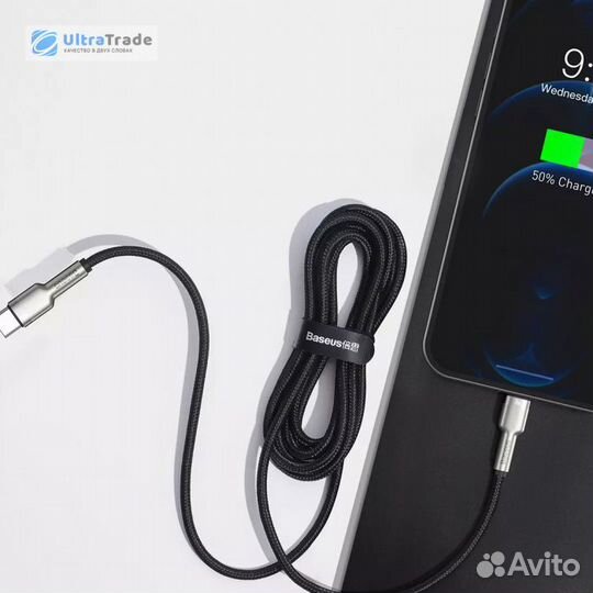 Кабель Xiaomi Baseus Type-C to iP PD20W 1m Green