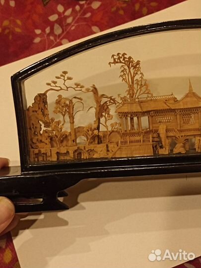 Панно диорама Китай кора пробкового дерева