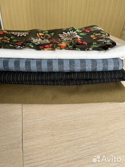 Ткань СССР, отрезы: шифон, шерсть, ситец