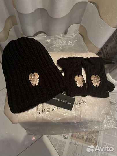 Шапка + полуперчатки