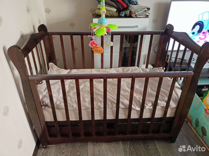 Детская кровать массив натурального дерева