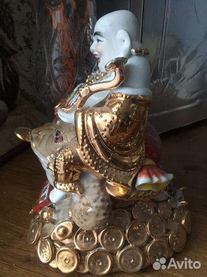 Статуэтка китайская Хотей на Жабе