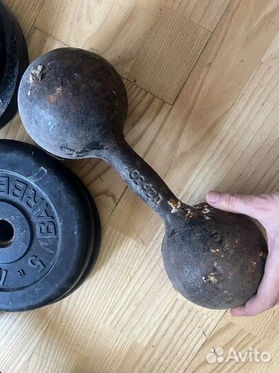 Спортивные гантели 2х 2,5, 5, 5 и 2 гантели по 8