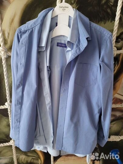 Рубашка школьная и жилетка