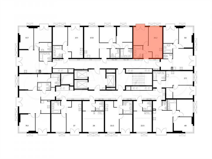 1-к. квартира, 35,2 м², 15/24 эт.