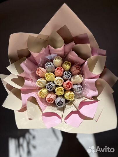 Букеты из шоколадных тюльпанов