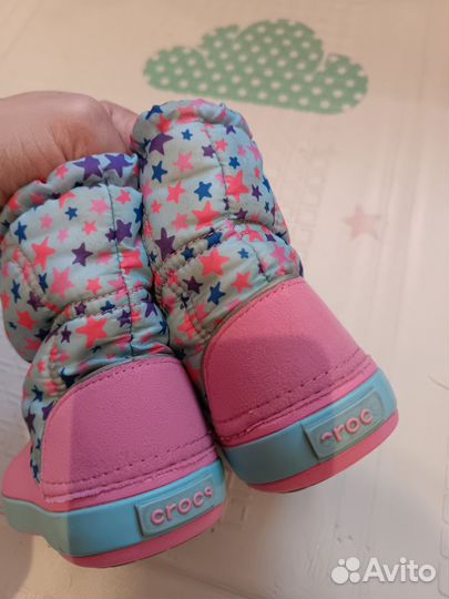 Детские резиновые сапоги crocs