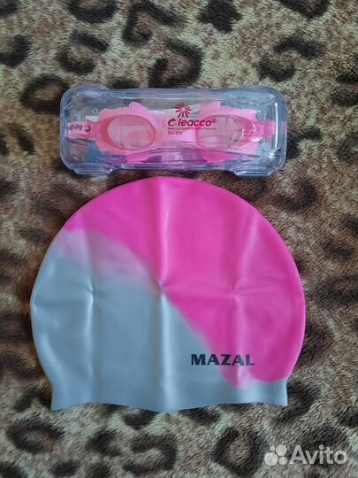 Очки и шапочка детские новые 9-11 лет