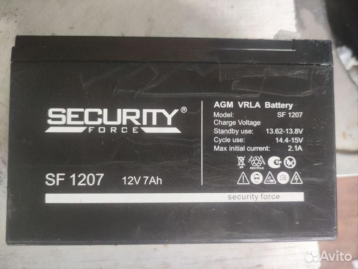 Аккумулятор 12в 7ач