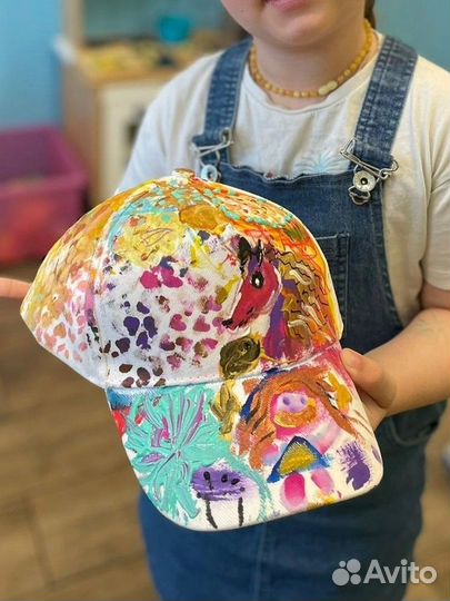 Мастер-класс по росписи бейсболки