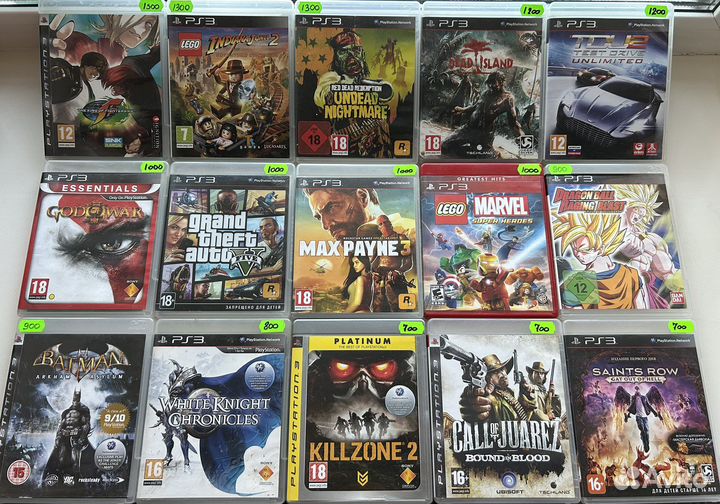 Sony PS3 игры цены на дисках/отзывы
